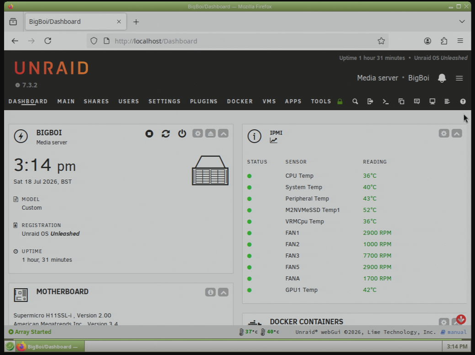 Unfu*king my UNRAID GUI